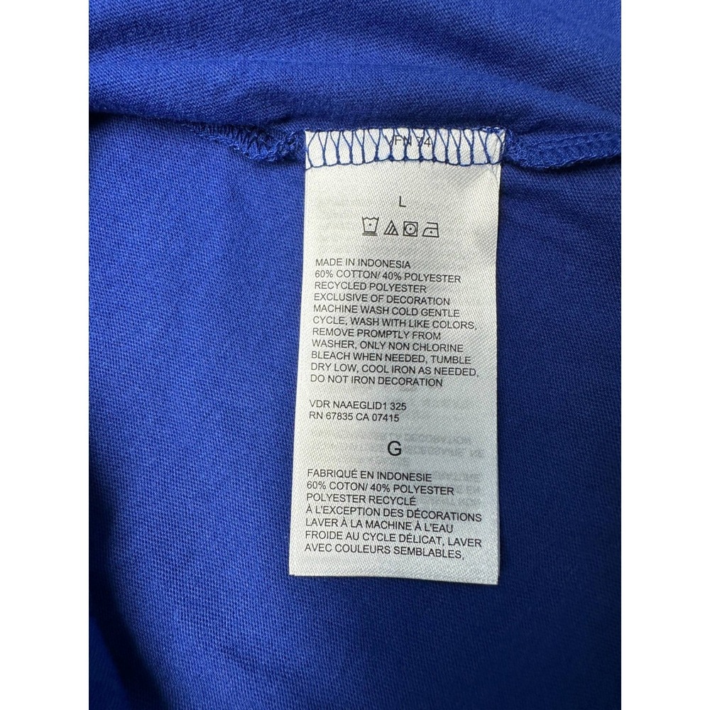 Nautica Mens Sustainably Crafted Super Soft V-Neck T-Shirt Marina Blue Large NEW - Picture 5 of 10